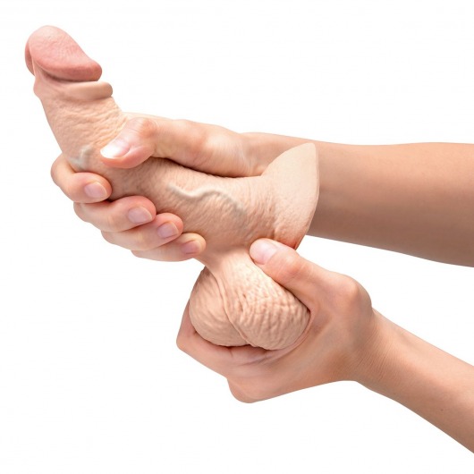 Телесный анальный фаллоимитатор Slipskin 6.5’’ Curved - 16,7 см. - b-Vibe