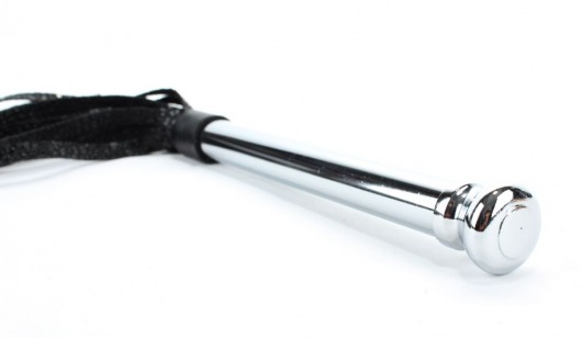 Плетка с металлической ручкой - 50 см. - БДСМ Арсенал - купить с доставкой в Самаре