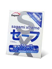 Презерватив Sagami Xtreme Ultrasafe с двойным количеством смазки - 1 шт. - Sagami - купить с доставкой в Самаре