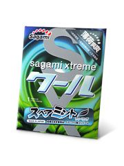 Презерватив Sagami Xtreme Mint с ароматом мяты - 1 шт. - Sagami - купить с доставкой в Самаре