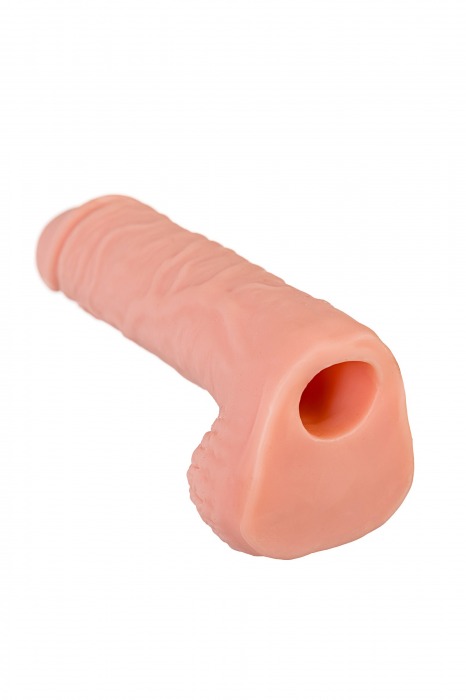 Телесная удлиняющая фаллическая насадка - 16 см. - ToyFa - в Самаре купить с доставкой