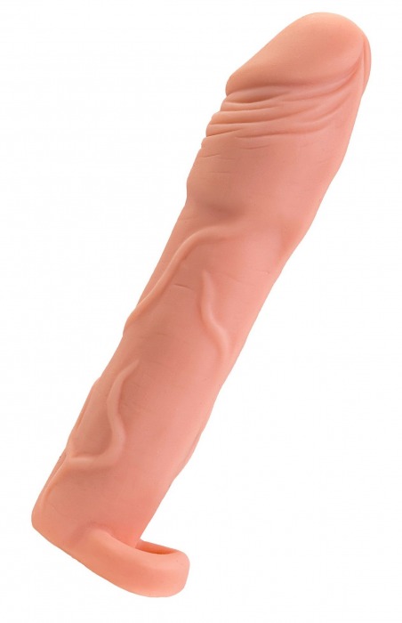 Телесная удлиняющая насадка с подхватом - 19 см. - ToyFa - в Самаре купить с доставкой