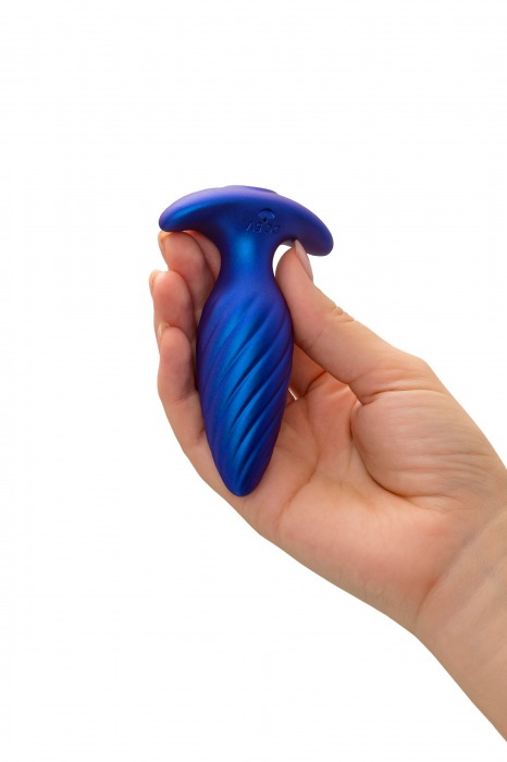 Синяя анальная вибровтулка Closs с управлением через приложение - ToyFa