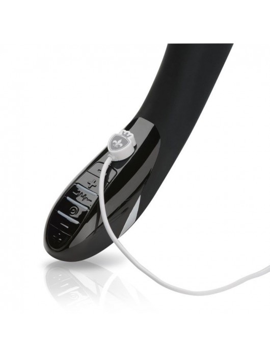 Вибратор с электростимуляцией Sizzling Simon Black Edition - 27 см. - MyStim - купить с доставкой в Самаре