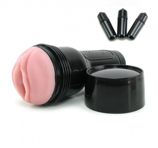 Мастурбатор-вагина Fleshlight - Vibro Pink Lady Touch с вибрацией - Fleshlight - в Самаре купить с доставкой