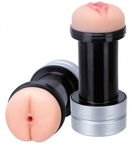 Мастурбатор 2-в-1 REALSTUFF 2 IN 1 HUMMER ANUS   VAGINA: вагина и анус - Dream Toys - в Самаре купить с доставкой