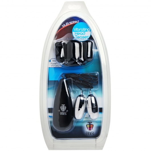 Черная стимулирующая насадка для головки полового члена Multi Speed Vibrating Penis Head Teaser - XR Brands - в Самаре купить с доставкой