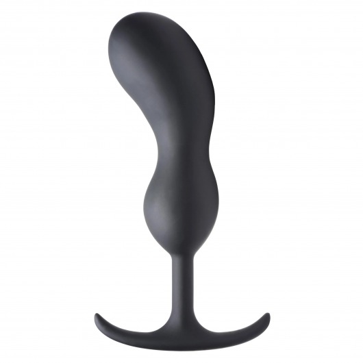 Черный массажер простаты с утяжелителями Premium Silicone Weighted Prostate Plug XL - 20,8 см. - XR Brands - в Самаре купить с доставкой