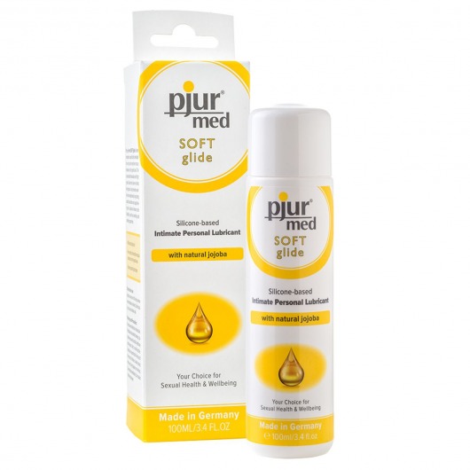 Силиконовый лубрикант с жожоба pjur MED Soft glide - 100 мл. - Pjur - купить с доставкой в Самаре