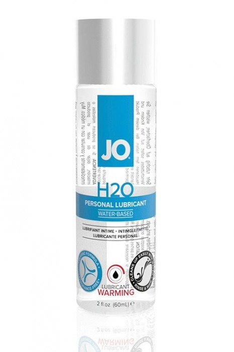 Возбуждающий лубрикант на водной основе JO Personal Lubricant H2O Warming - 60 мл. - System JO - купить с доставкой в Самаре