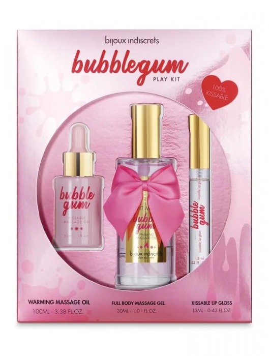 Набор средств для массажа и ласк Bubblegum Play Kit - Bijoux Indiscrets - купить с доставкой в Самаре