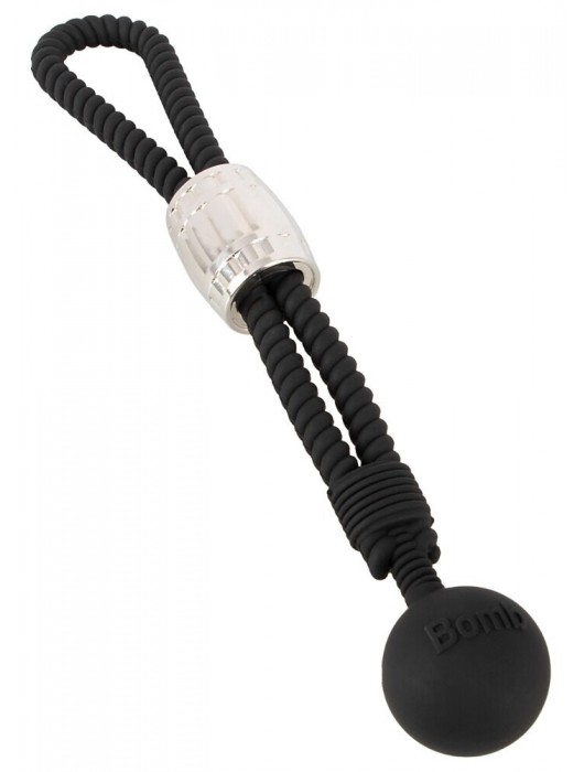 Черное эрекционное лассо с шариком-утяжелителем Heavy Rope - Orion - в Самаре купить с доставкой
