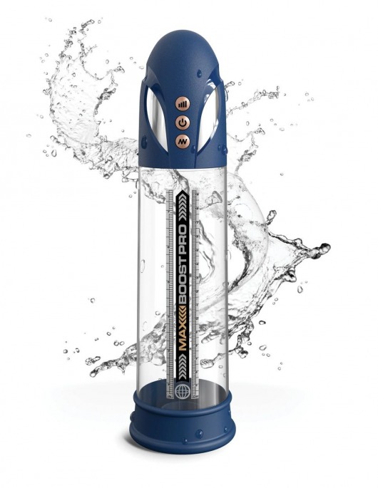 Синяя вакуумная автоматическая помпа Max Boost Pro Flow - Pipedream - в Самаре купить с доставкой