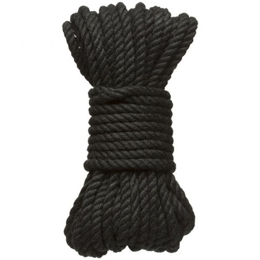 Черная верёвка для связывания и фиксации Bind Tie - 9,14 м. - Doc Johnson - купить с доставкой в Самаре