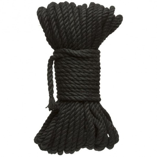 Черная верёвка для связывания и фиксации Bind Tie - 15,24 м. - Doc Johnson - купить с доставкой в Самаре