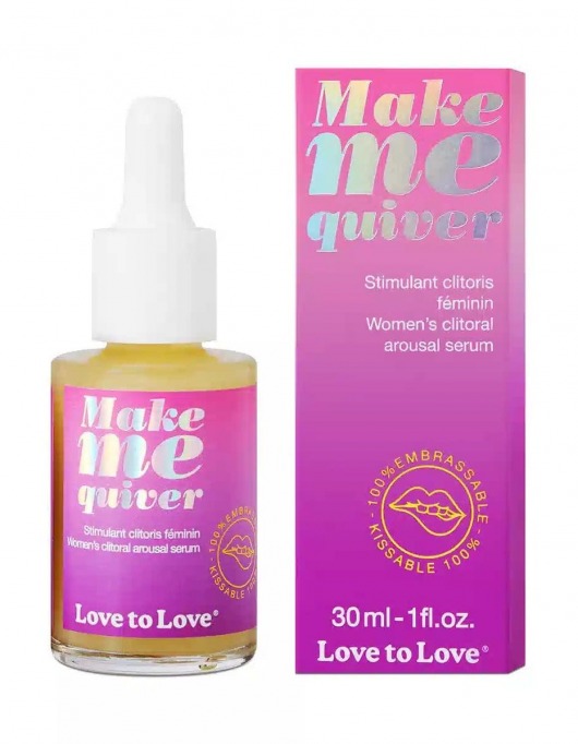 Возбуждающие капли для клитора Make Me Quiver - 30 мл. - Love to Love - купить с доставкой в Самаре
