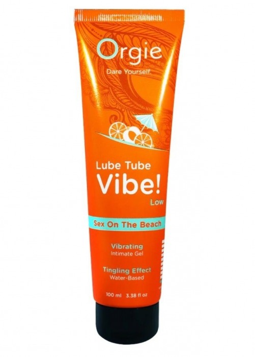 Гель с эффектом вибрации Lube Tube Vibe Low Sex On The Beach - 100 мл. - ORGIE - купить с доставкой в Самаре