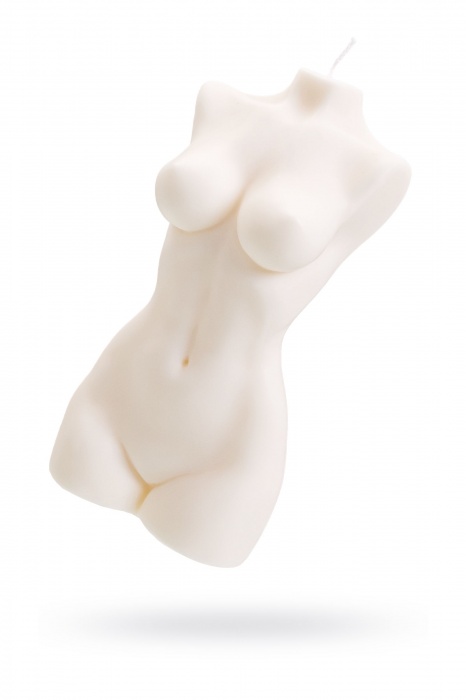 Белая интерьерная свеча в форме женского торса - 850 гр. - Pecado - купить с доставкой в Самаре