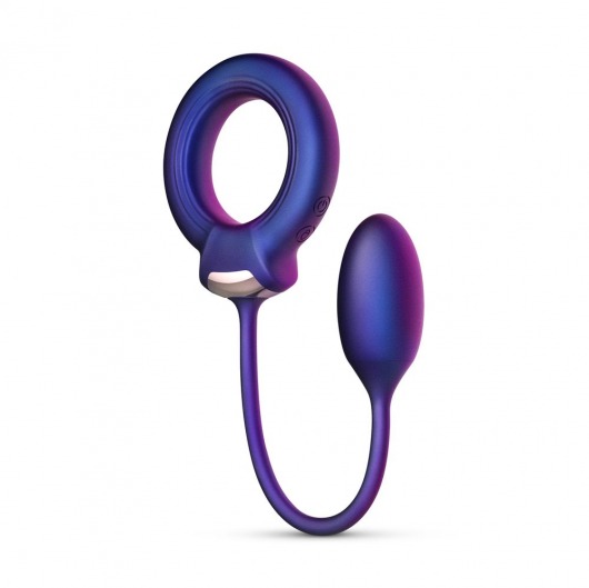 Фиолетовое эрекционное виброкольцо с анальным шариком Eclipse - ONE DC B.V. - в Самаре купить с доставкой