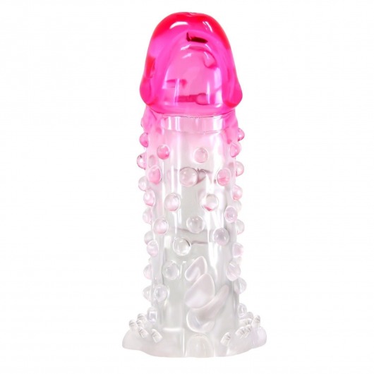Прозрачно-розовая насадка на пенис Wilford - 13,5 см. - Baile - в Самаре купить с доставкой