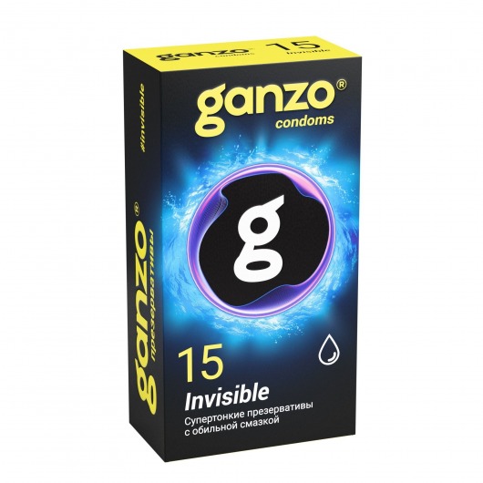 Супертонкие презервативы Ganzo Invisible - 15 шт. - Ganzo - купить с доставкой в Самаре