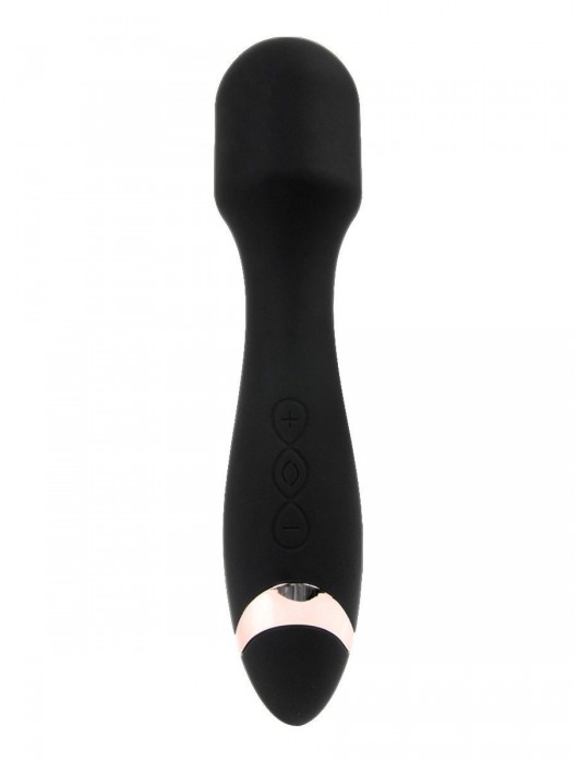Черный силиконовый wand-вибратор - 18,5 см. - Erokay