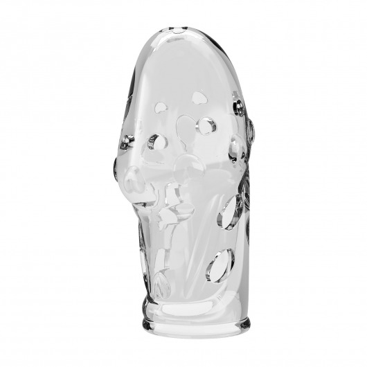 Прозрачная насадка на пенис Booker - 8 см. - Baile - в Самаре купить с доставкой