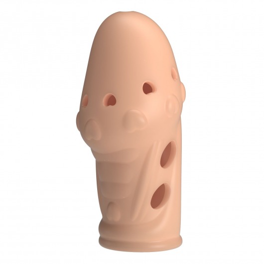 Телесная насадка на пенис Booker - 8 см. - Baile - в Самаре купить с доставкой