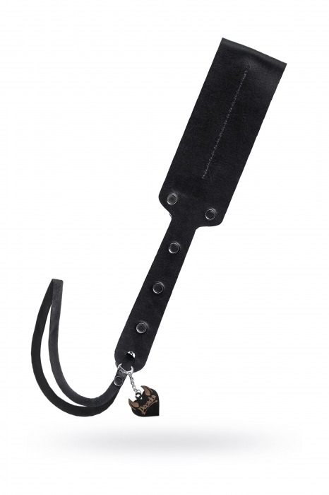 Черный кожаный пэддл - 32 см. - Pecado - купить с доставкой в Самаре