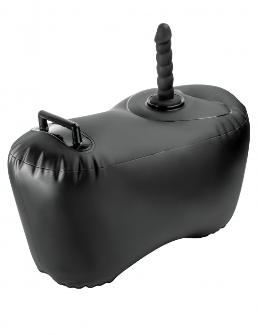 Черное надувное кресло с платформой для фиксации дилдо Body Dock Inflatable Love Seat - Pipedream - купить с доставкой в Самаре