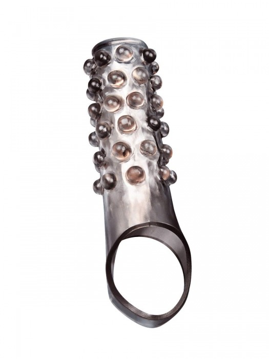 Дымчатая насадка на пенис с выпуклостями - 11 см. - Sex Expert - в Самаре купить с доставкой