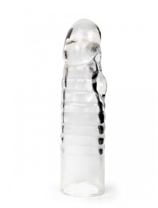 Прозрачная закрытая насадка на член - 15 см. - Sex Expert - в Самаре купить с доставкой