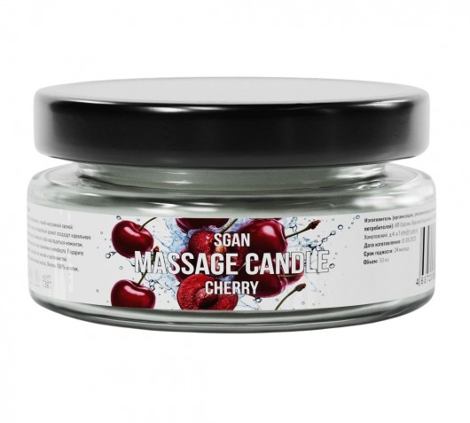Массажная свеча «Спелая вишня» - 50 мл. - SGAN - купить с доставкой в Самаре