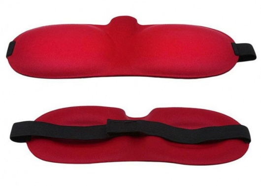 Красная глухая маска на резинке - Sitabella - купить с доставкой в Самаре