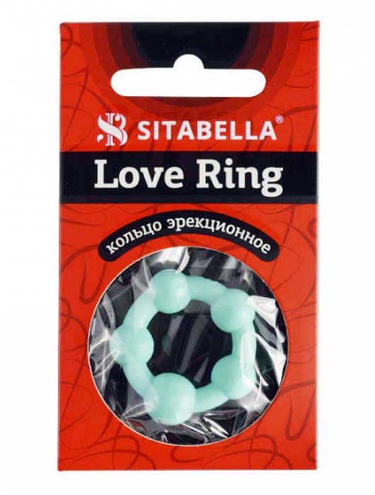 Цветное эрекционное кольцо с 5 бусинами Love Ring - Sitabella - в Самаре купить с доставкой