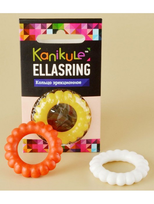 Цветное рельефное эрекционное кольцо Ellasring - Sitabella - в Самаре купить с доставкой