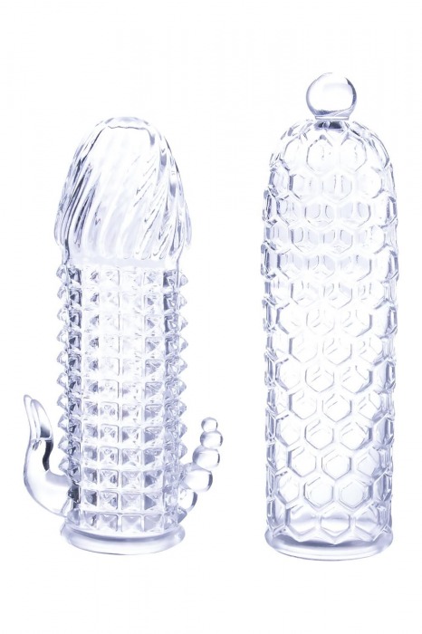 Набор из 2 прозрачных насадок на член Seductive Tickler Sleeves Set - NMC - в Самаре купить с доставкой