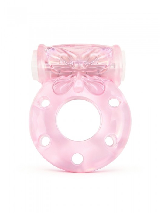 Розовое эрекционное виброкольцо с бабочкой - 1137 - в Самаре купить с доставкой