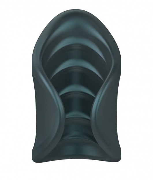 Серый сквозной мастурбатор с вибрацией Manwan Starter - Manwan - в Самаре купить с доставкой