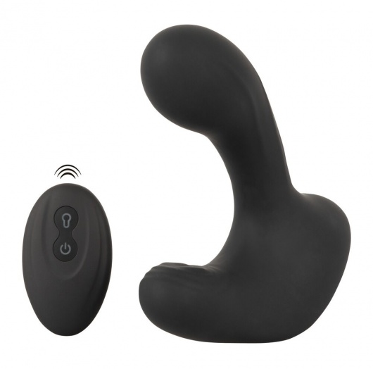 Черная анальная вибропробка с функцией расширения RC Butt Plug with 3 functions - Orion - в Самаре купить с доставкой