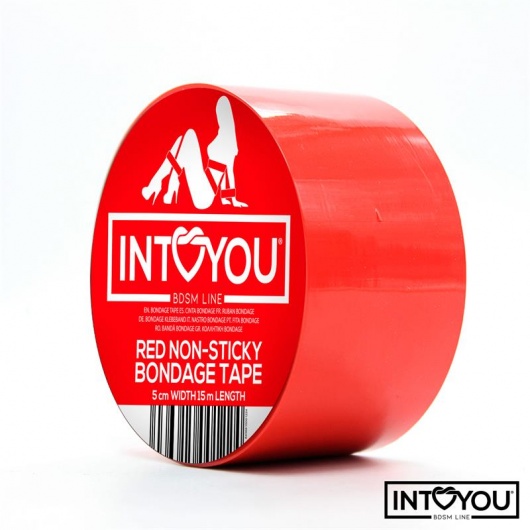 Красный скотч для фиксации Non-Sticky Bondage Tape - 15 м. - Intoyou - купить с доставкой в Самаре