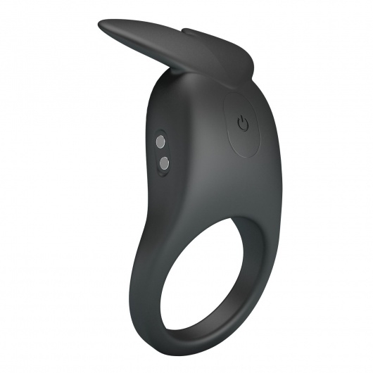 Черное перезаряжаемое виброкольцо Carlton - Baile - в Самаре купить с доставкой