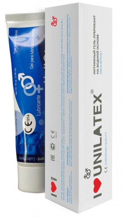 Лубрикант на водной основе Unilatex Gel - 80 мл. - Unilatex - купить с доставкой в Самаре