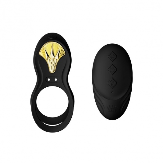 Черное эрекционное виброкольцо Bayek с пультом ДУ - Zalo - в Самаре купить с доставкой