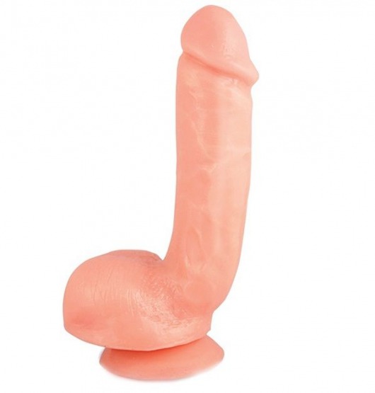 Реалистичный фаллоимитатор с присоской X5 HARD ON BEIGE - 22,2 см. - Blush Novelties