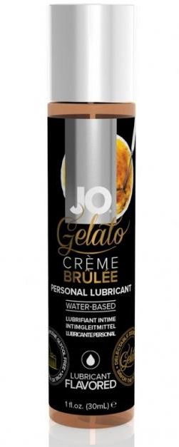 Лубрикант с ароматом крем-брюле JO GELATO CREME BRULEE - 30 мл. - System JO - купить с доставкой в Самаре