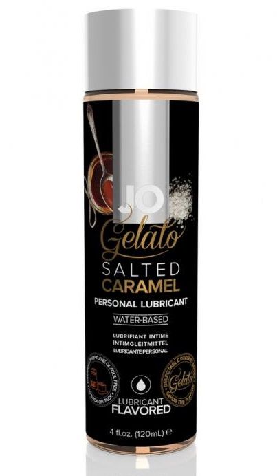 Лубрикант с ароматом солёной карамели JO GELATO SALTED CARAMEL - 120 мл. - System JO - купить с доставкой в Самаре