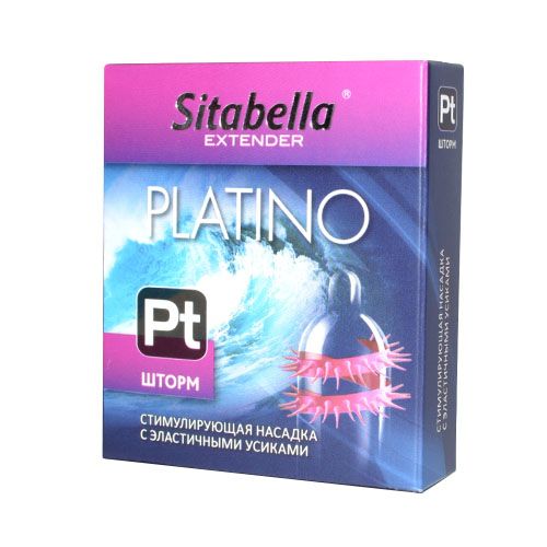 Стимулирующая насадка со спиралью из усиков Platino  Шторм - Sitabella - купить с доставкой в Самаре