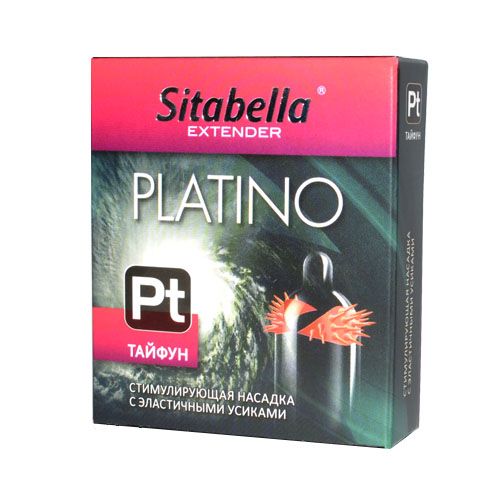 Стимулирующая насадка с шипиками по бокам Platino  Тайфун - Sitabella - купить с доставкой в Самаре