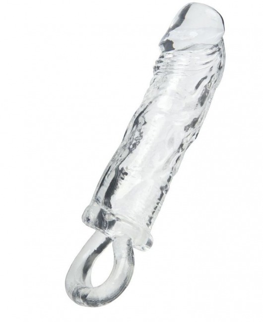 Прозрачная насадка с петлёй для фиксации - 14 см. - ToyFa - в Самаре купить с доставкой